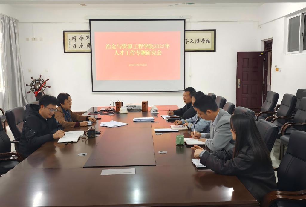 冶金与资源工程学院召开2025年人才工作专题研讨会